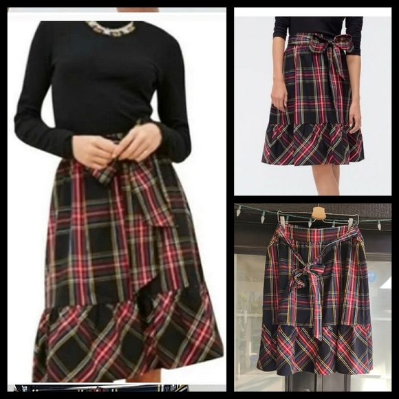 J. Crew Tartan Plaid  Skirt - Picture 1 of 5